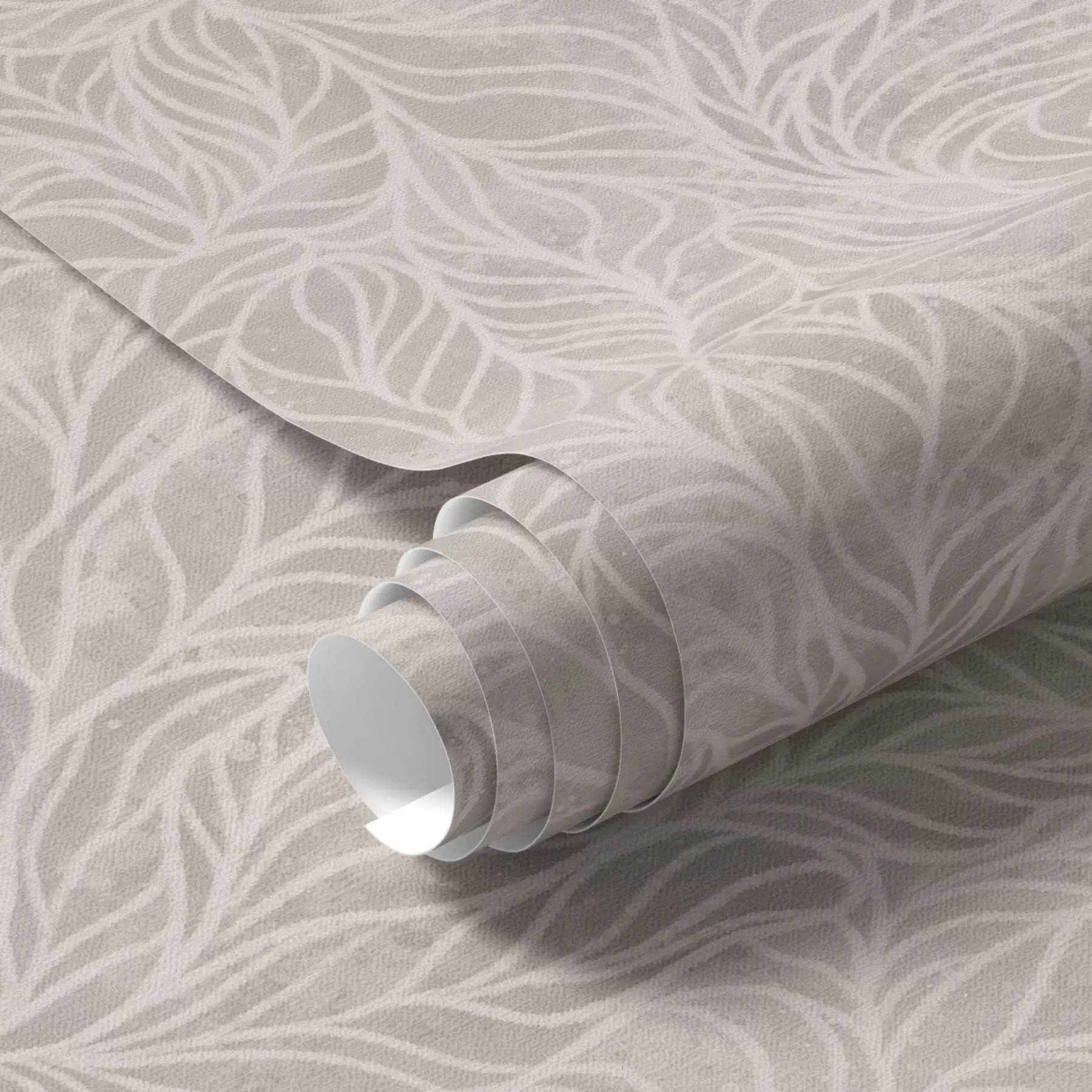 fototapet Textura abstractă bej cu linii netede de frunze a00179