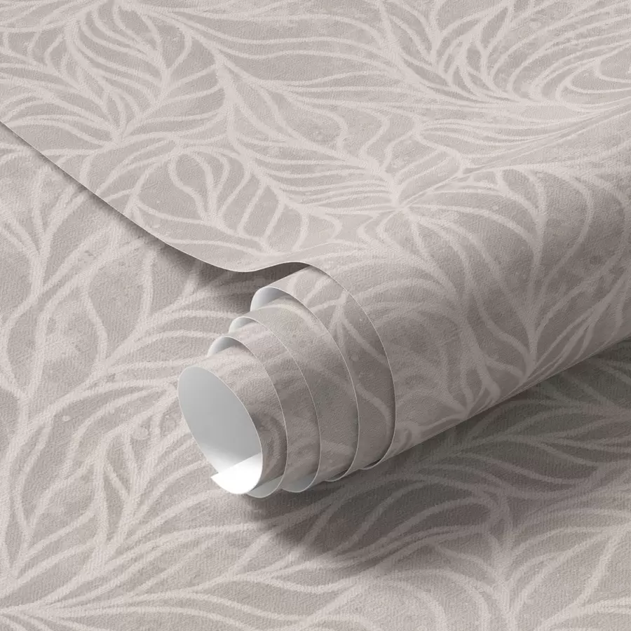 fototapet Textura abstractă bej cu linii netede de frunze a00179