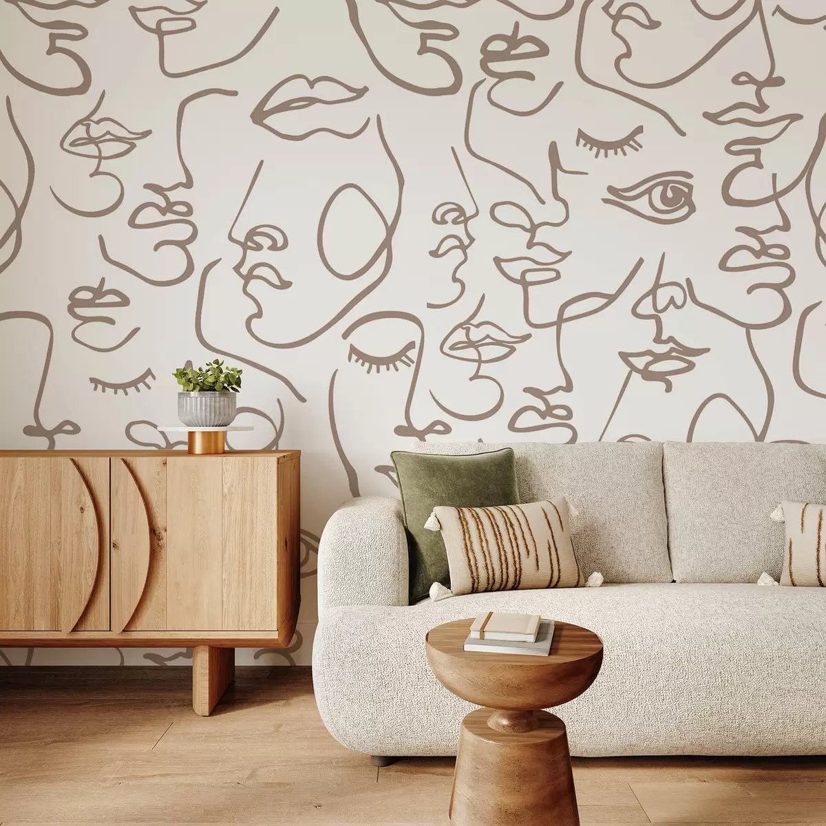 fototapet Fețe abstracte w04121v1