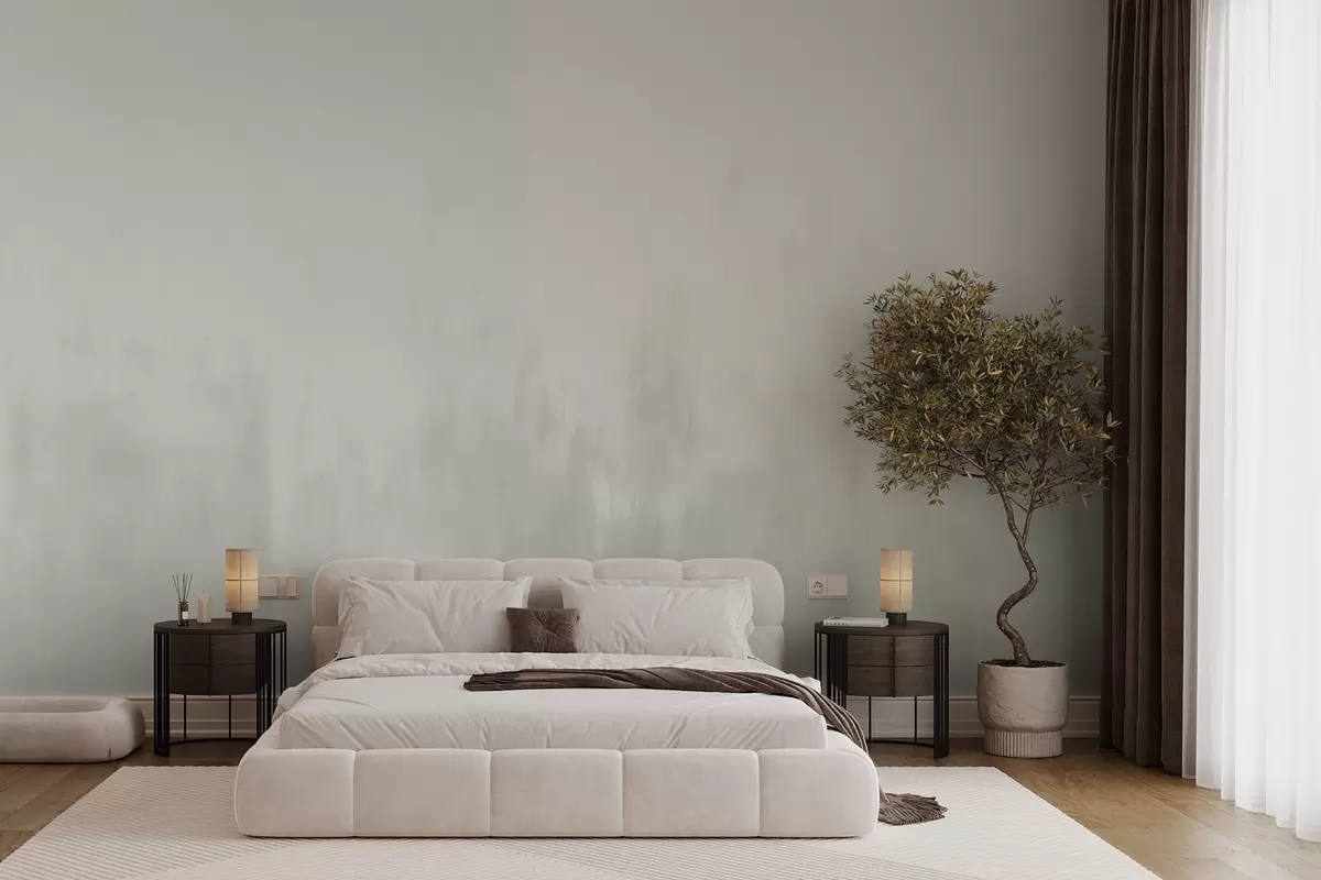 fototapet Gradient acuarelă în tonuri gri-bej, minimalism w04156