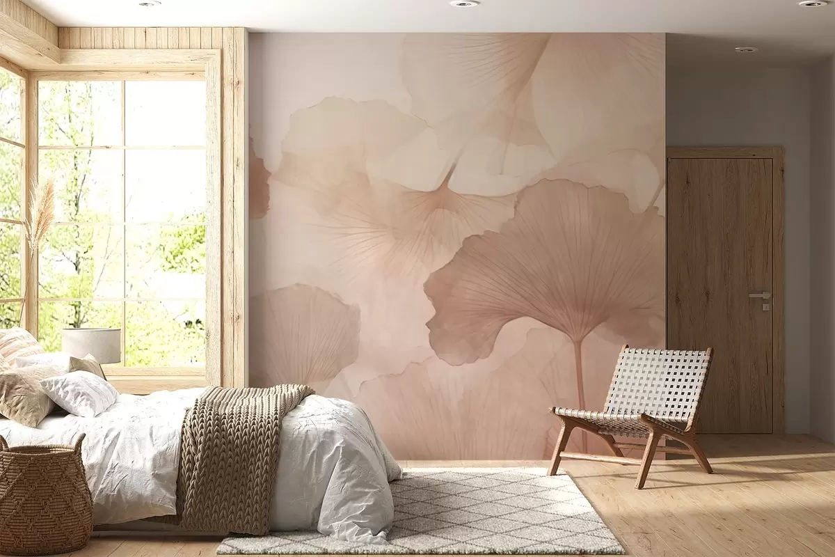 fototapet Frunze de Ginkgo w04280