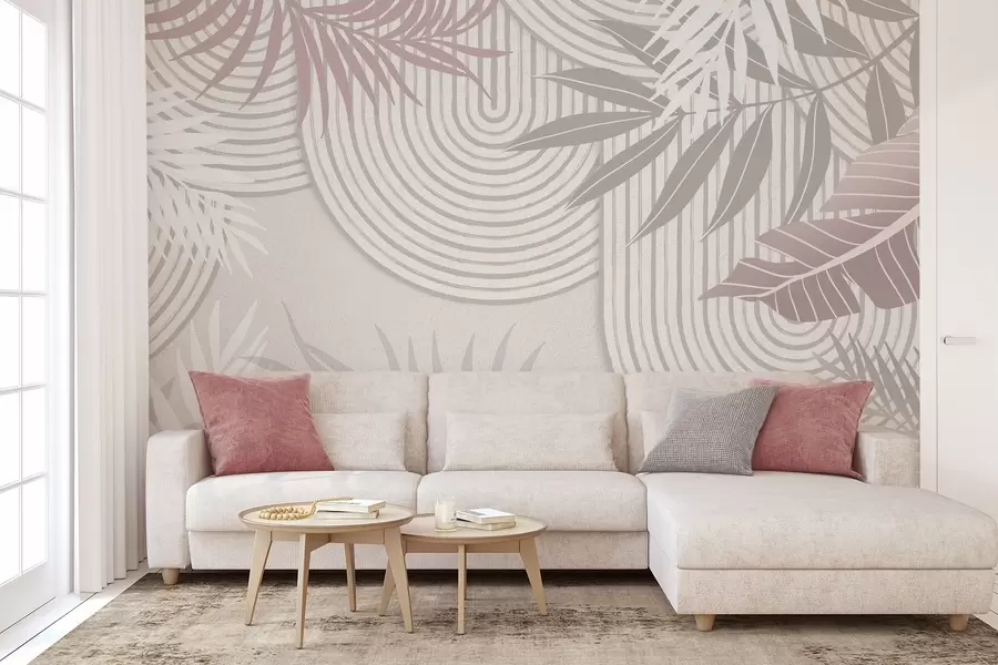 fototapet Abstracție cu ramuri de plante w04295v2