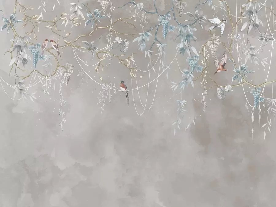 fototapet Același subiect, dar cu struguri albaștri w04302v1