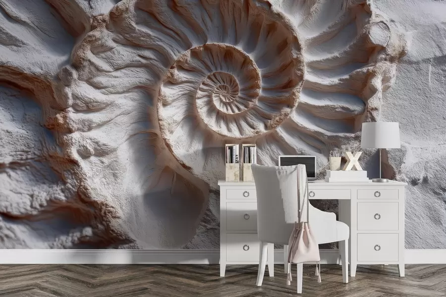 fototapet Ammonite print w04323