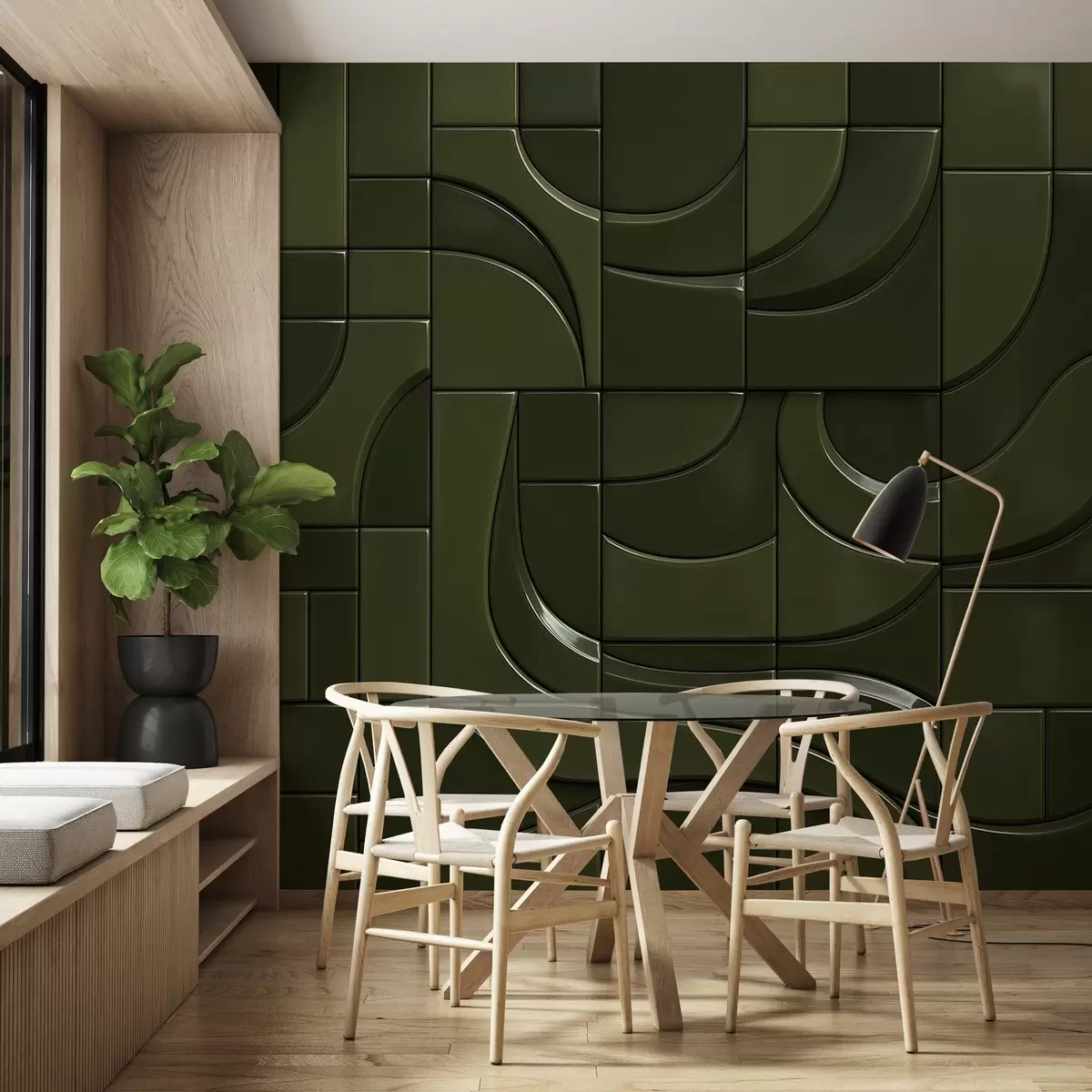 fototapet Imitarea panourilor lucioase w04325