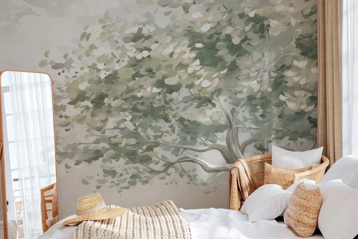 fototapet Copac care imită pictura w04356