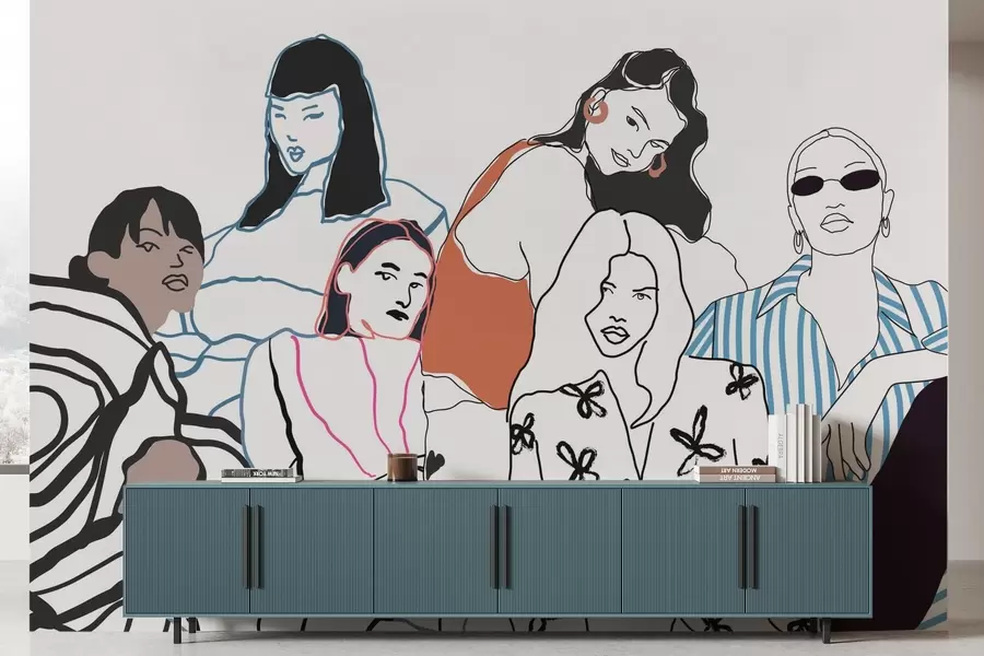 fototapet Fetele w04359v1