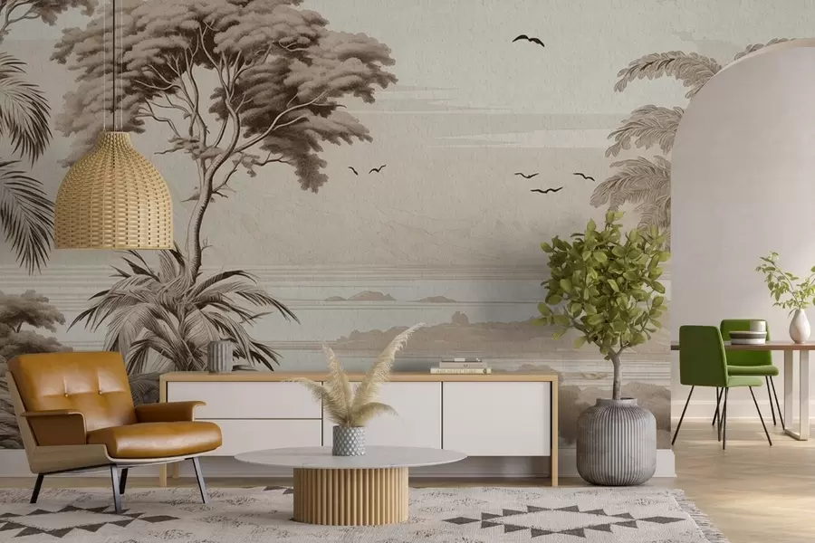 fototapet Copaci pe orizont w04363