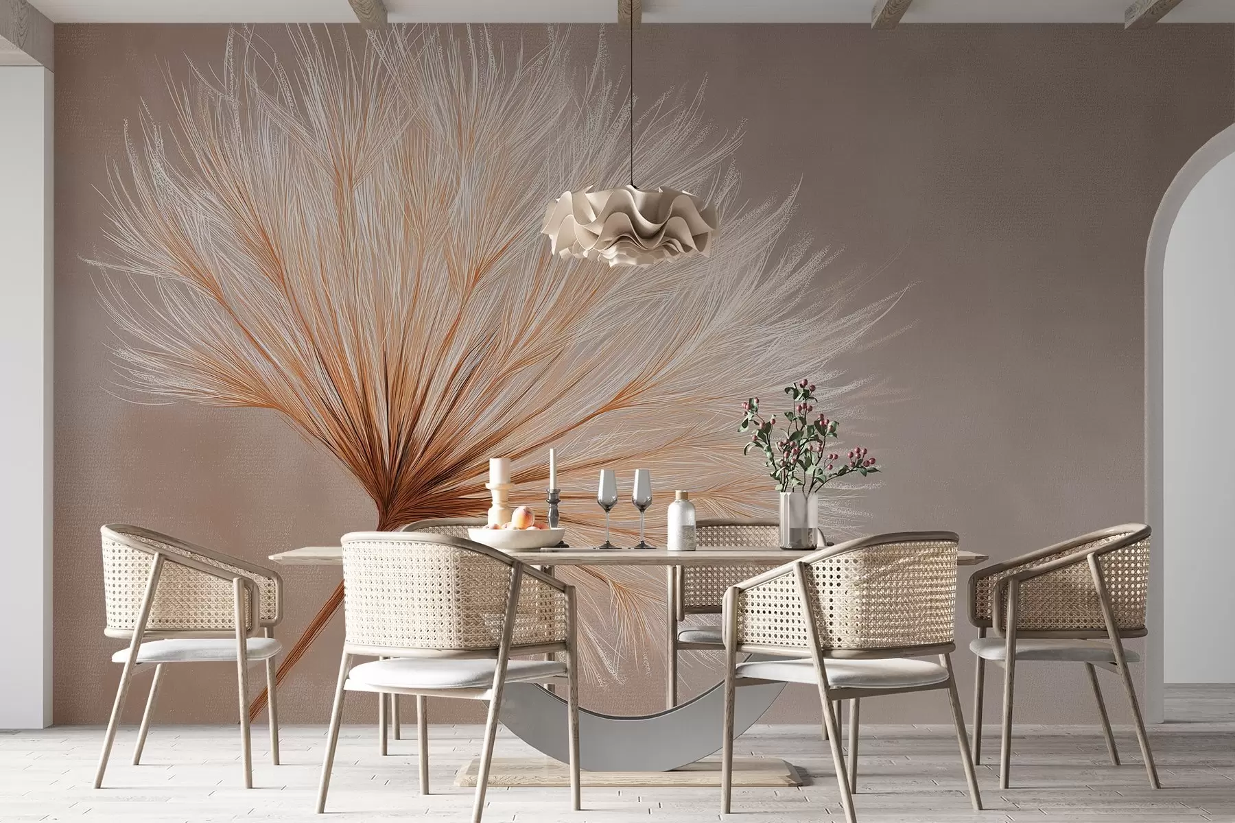 fototapet Pastel floare w04422