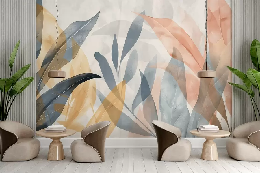 fototapet Frunze colorate w04483