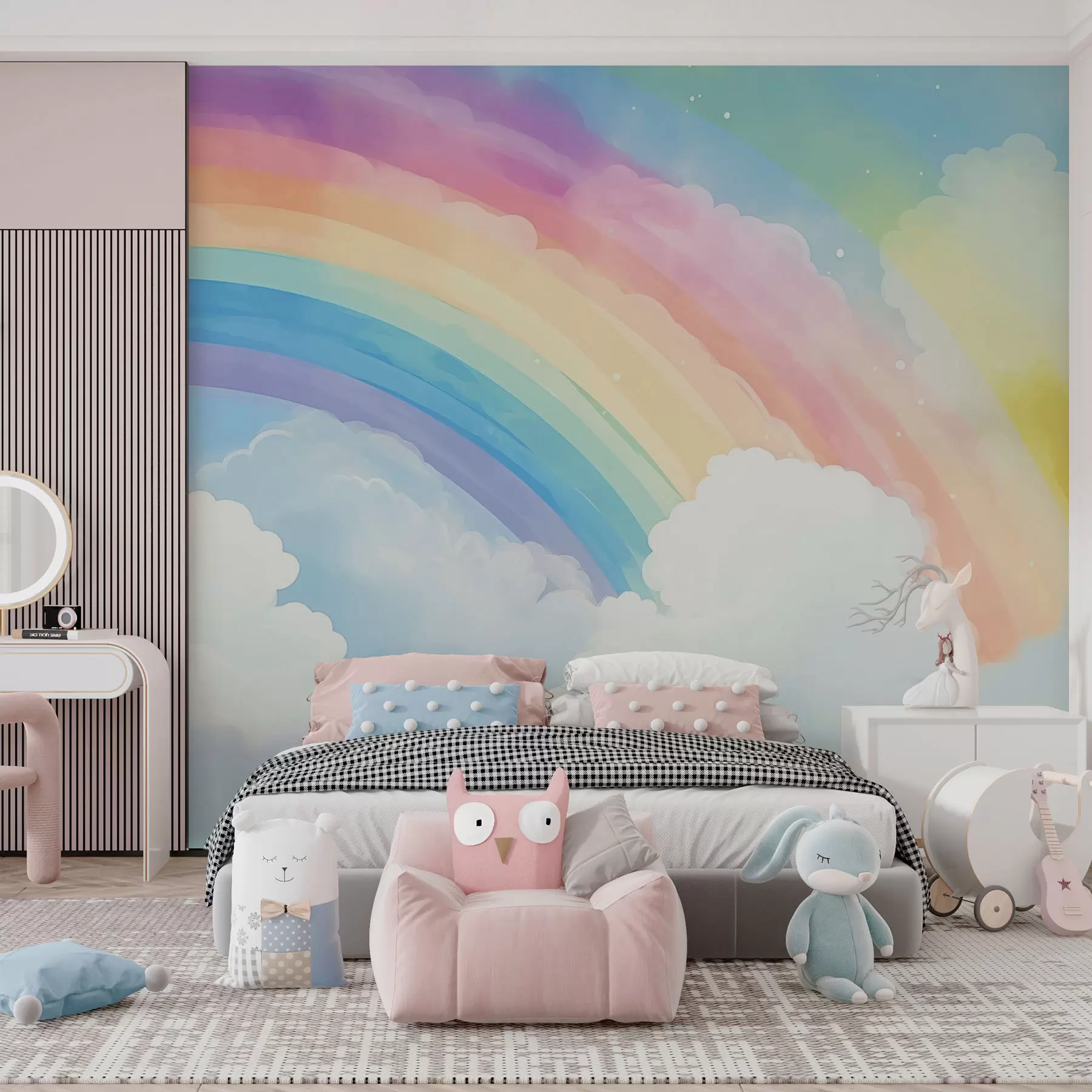 fototapet Curcubeu pe cer w04487