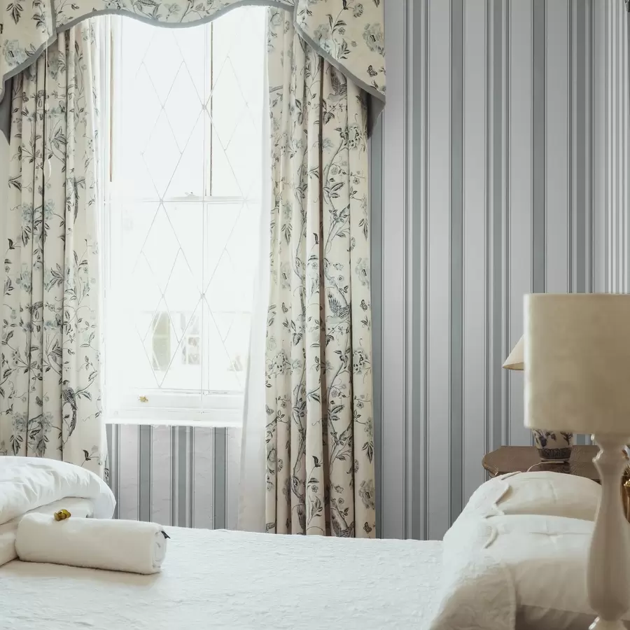 fototapet Model dublu cu dungi gri-albastru a00554