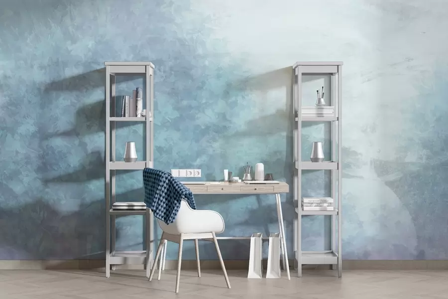 fototapet Imitație de frunze pe un perete de beton w04468v1