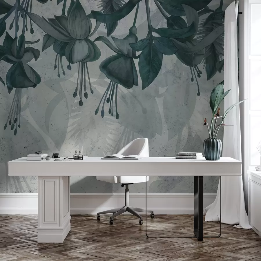 fototapet Agățat flori în stil grunge w04472v1