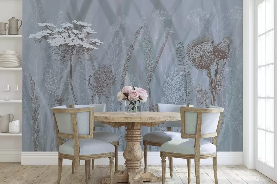 fototapet Ierburi și herbariu w04473v1