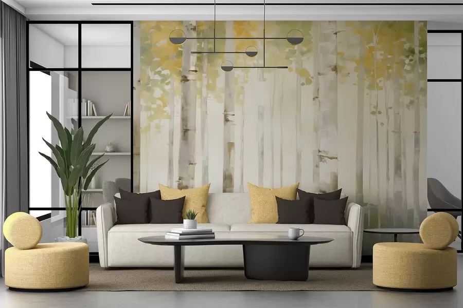 fototapet Pădure de mesteacăn w04520