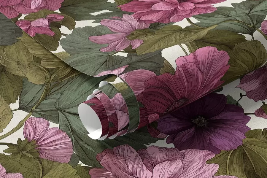 fototapet Flori roz a00541