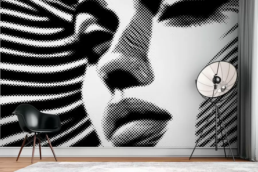 fototapet Fața unei femei în stil pop art w04504