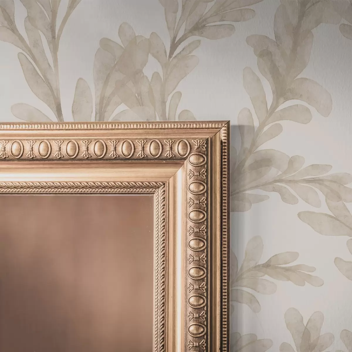 Wallpaper Ramuri bej pictate în acuarelă, motiv botanic delicat a00617