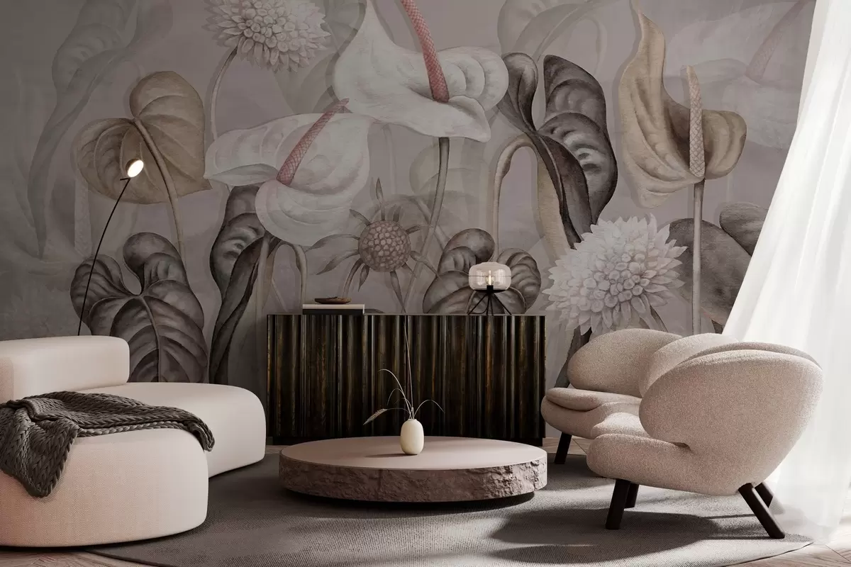 fototapet Plante pe perete w04669v1