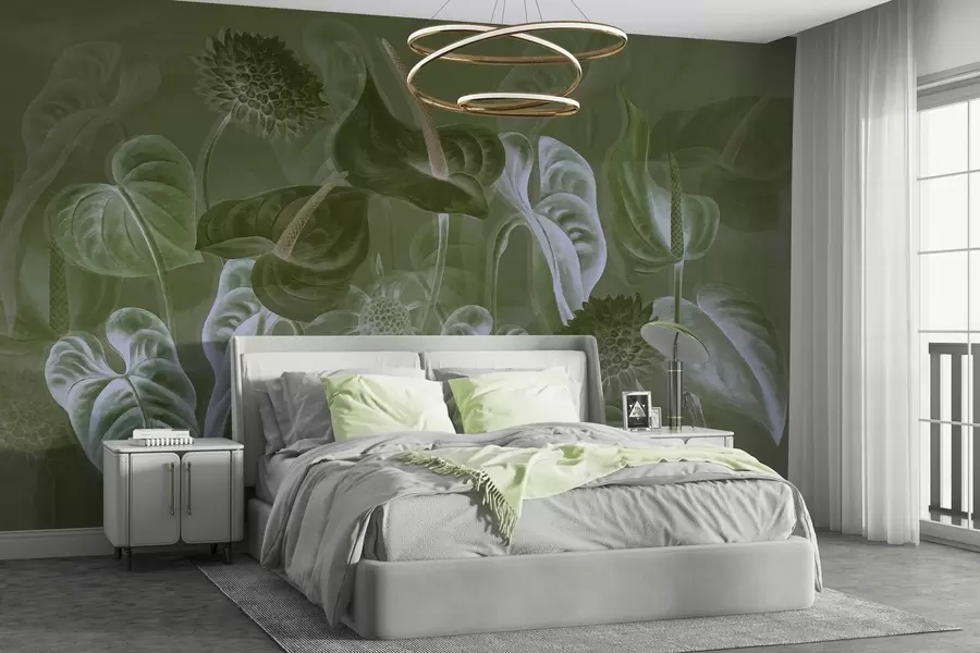 fototapet Plante pe perete w04669v2