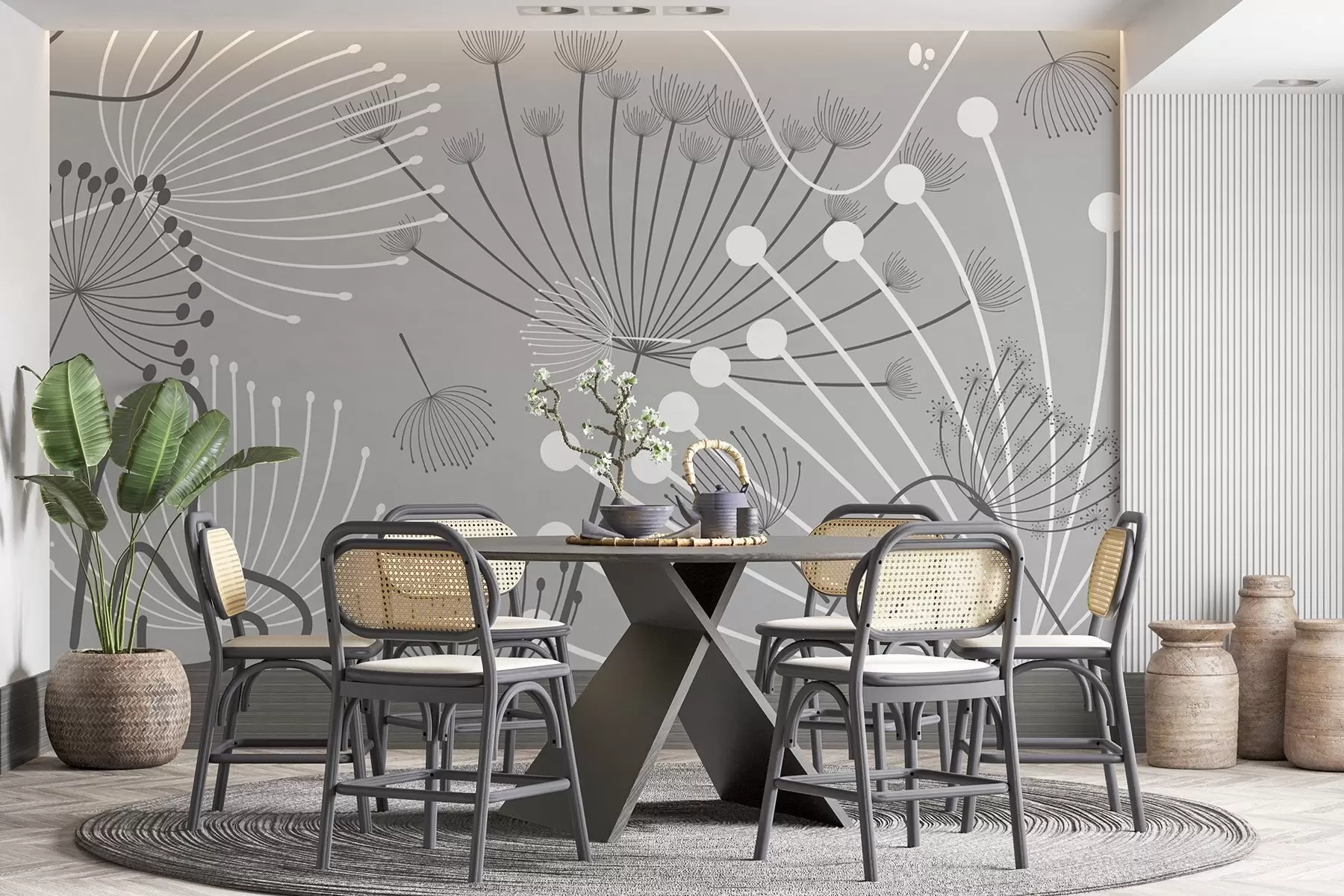 fototapet Flori abstracte w04702v3