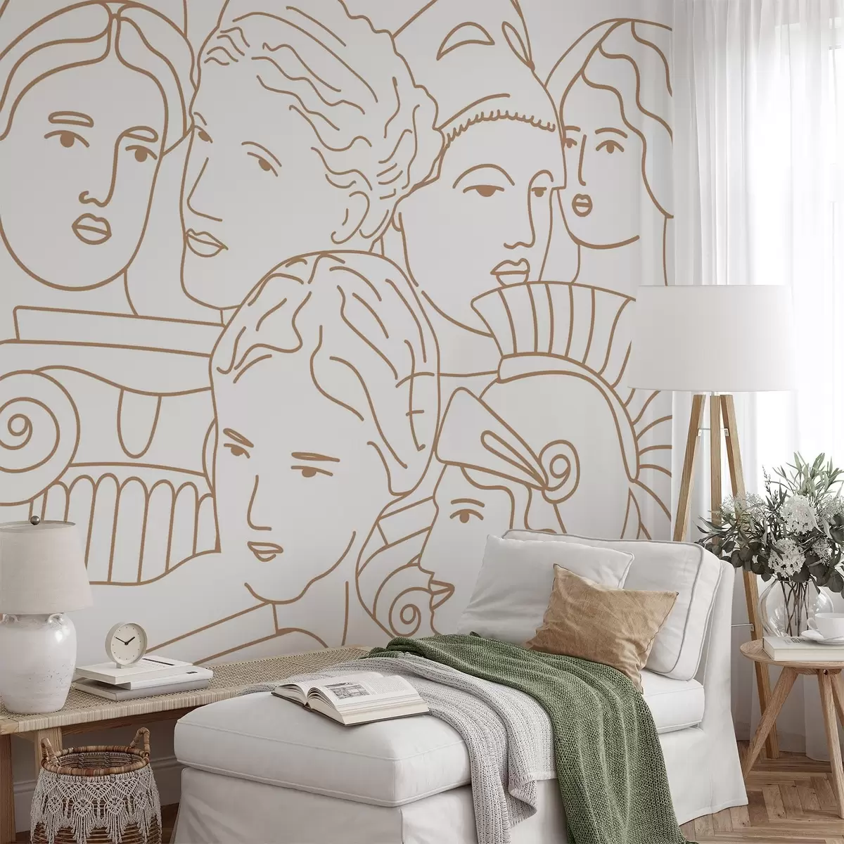 fototapet Fețe antice w04728v1