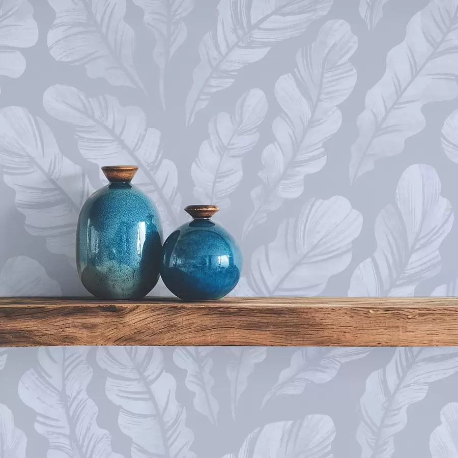 fototapet Pene mari în nuanțe de albastru-gri deschis a00839v1