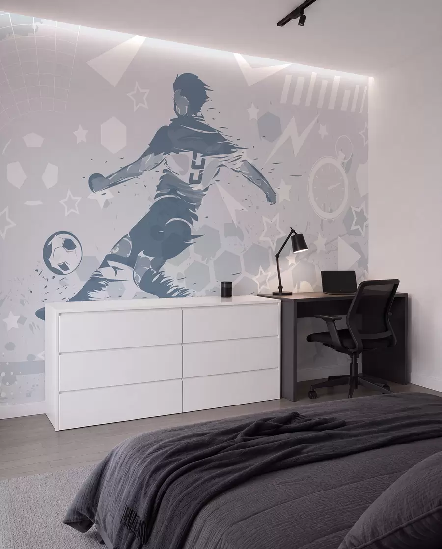 fototapet Jucător de fotbal, sport w04763v1