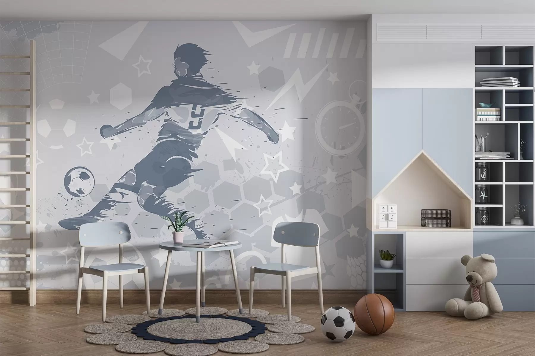 fototapet Jucător de fotbal, sport w04763v1