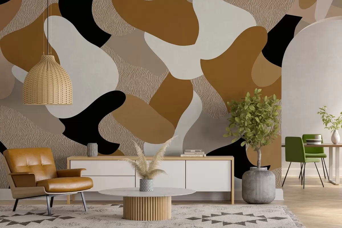 fototapet forme și texturi abstracte w04629