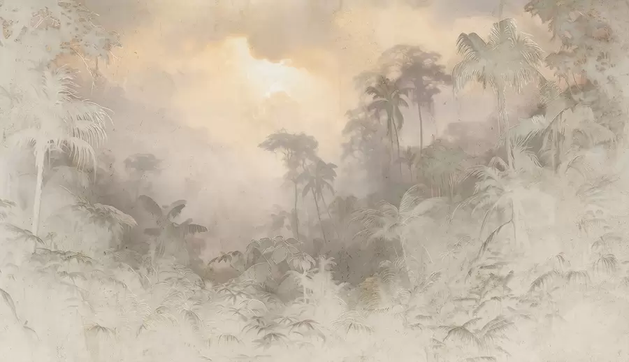 fototapet Junglă stilizată pe perete w04839