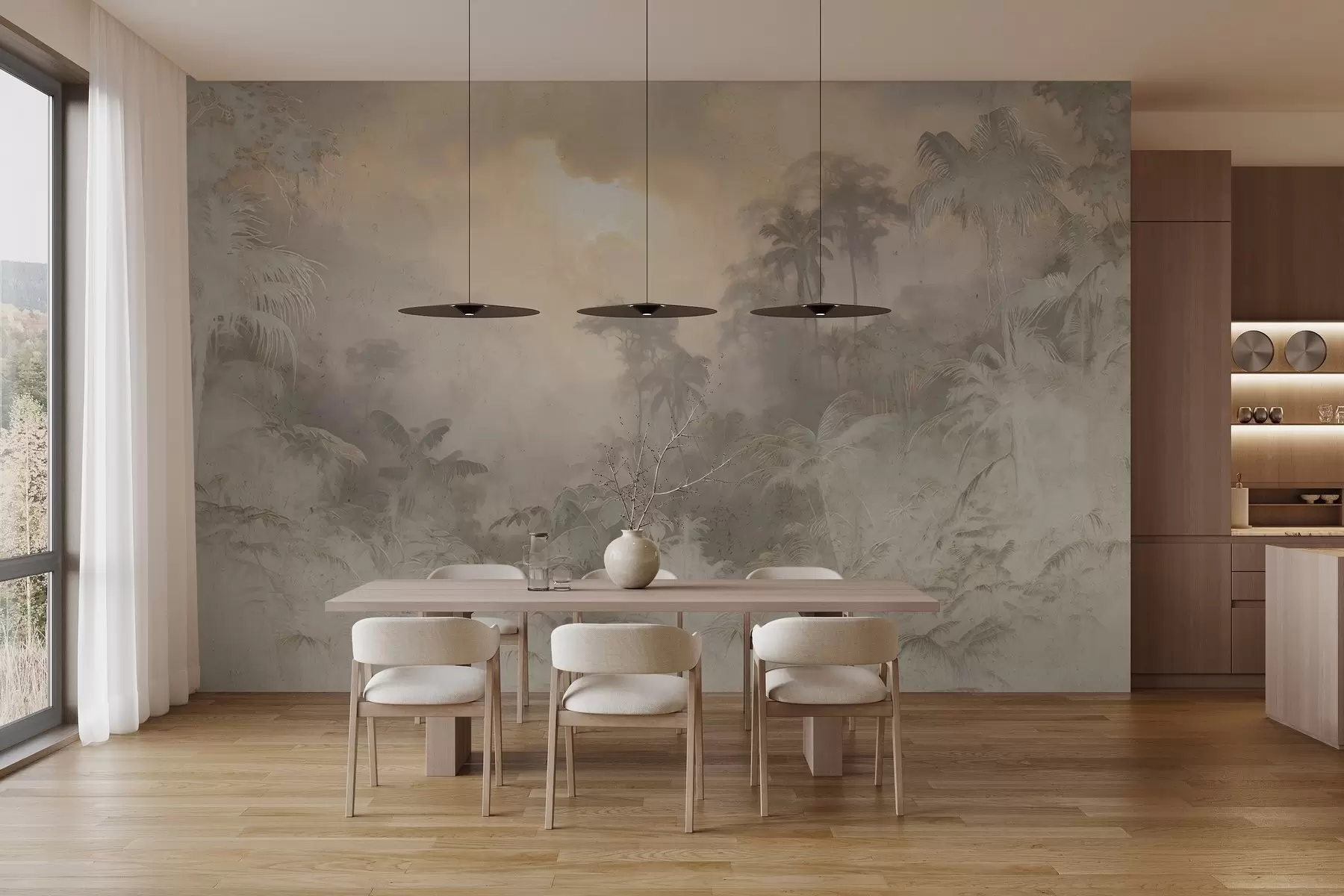 fototapet Junglă stilizată pe perete w04839