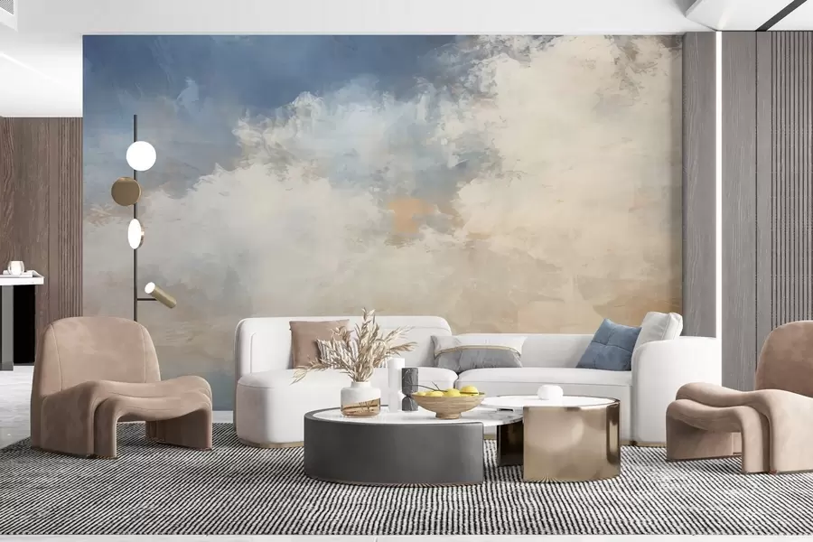 fototapet Imagine abstractă cu nori în stil loft w04841