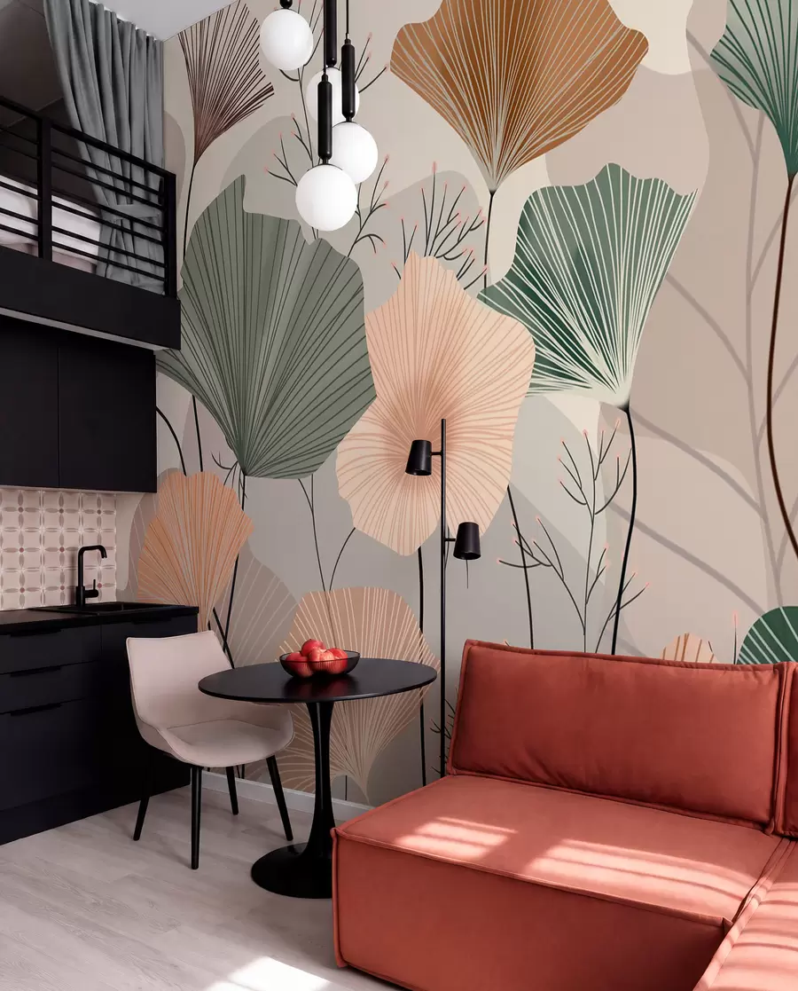 fototapet frunze de lotus elegante w04815