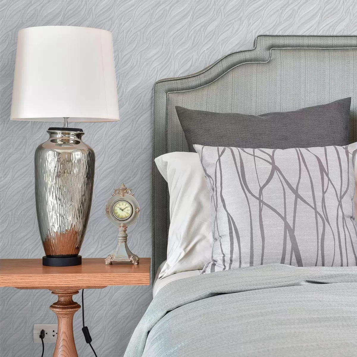 Wallpaper Valuri texturate, albastru-gri rece a00688v3