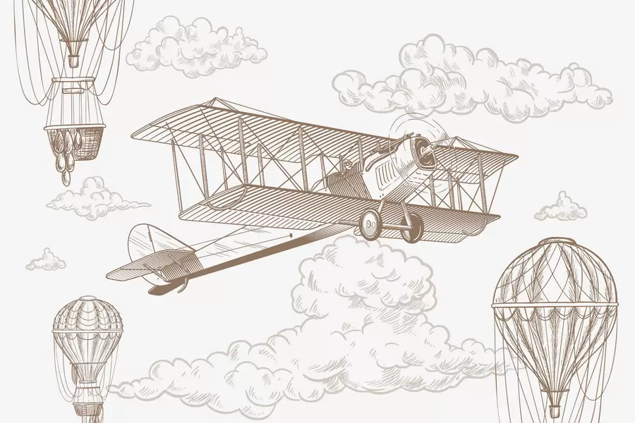 fototapet Avion w04866