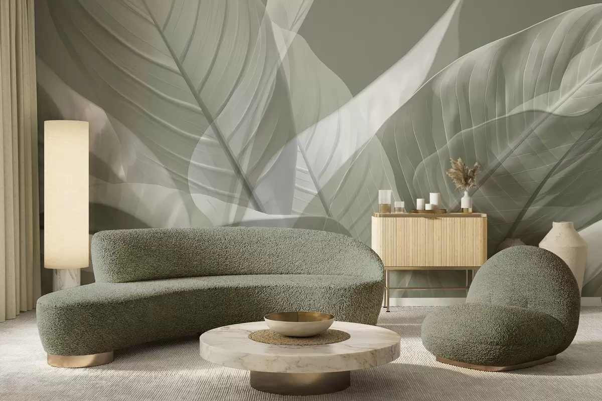 fototapet Frunze mari w04901