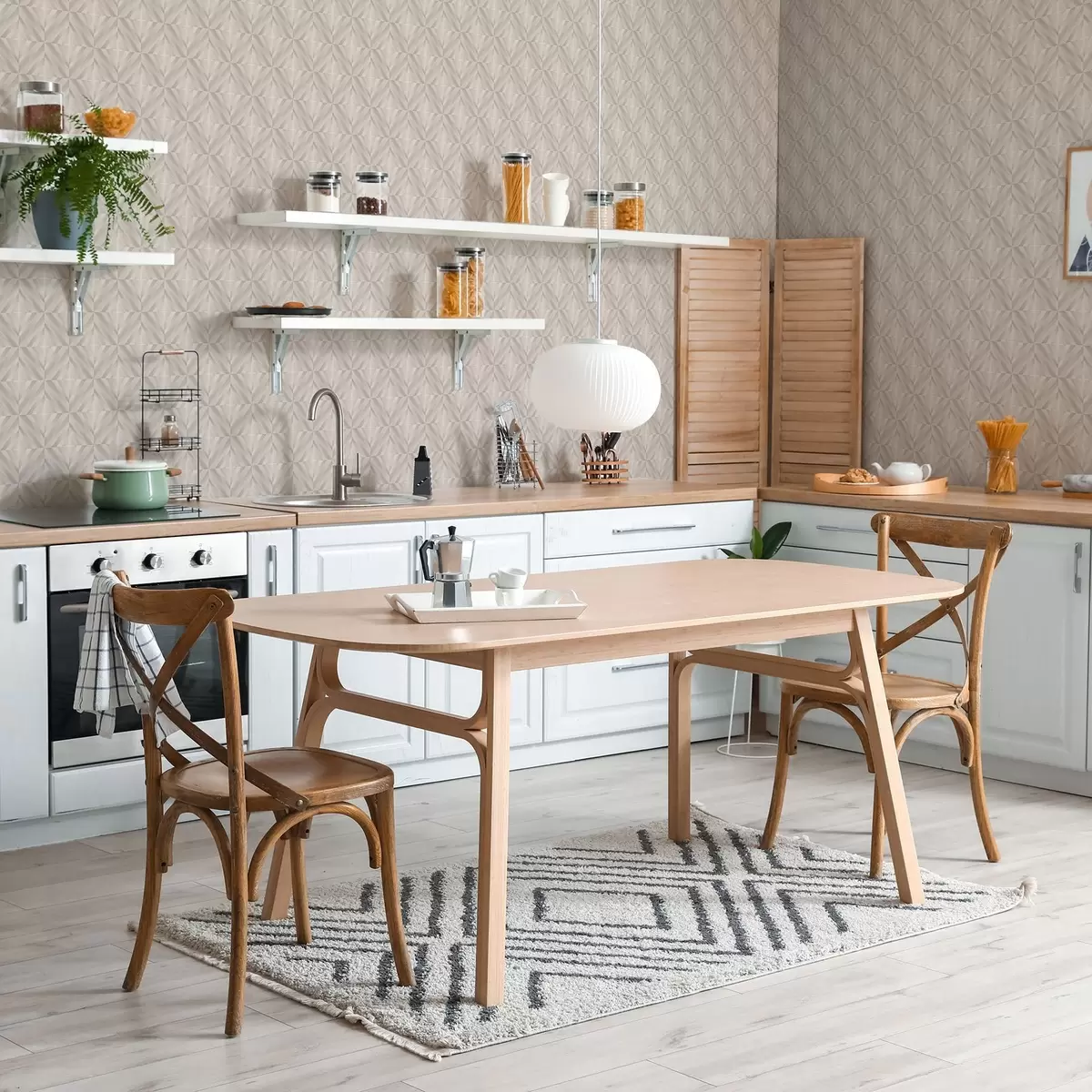 Wallpaper Pătrate luminoase cu linii diagonale moi care se intersectează a00984