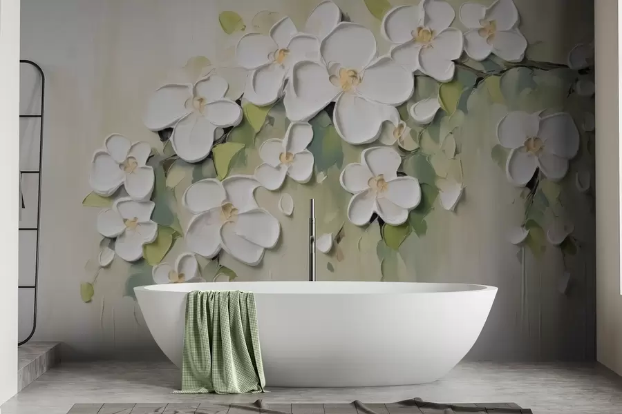 fototapet O ramură cu flori w04978