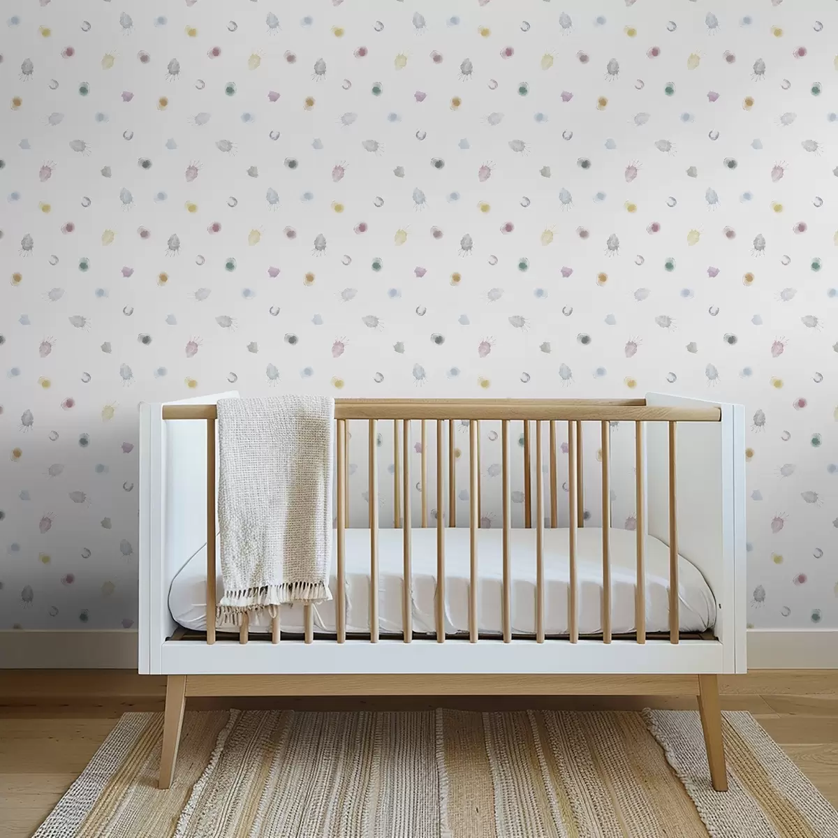 Wallpaper Pete mari și colorate de acuarelă pe hârtie albă a01062