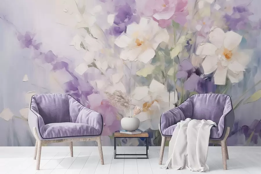 fototapet Buchet de flori abstract w09597