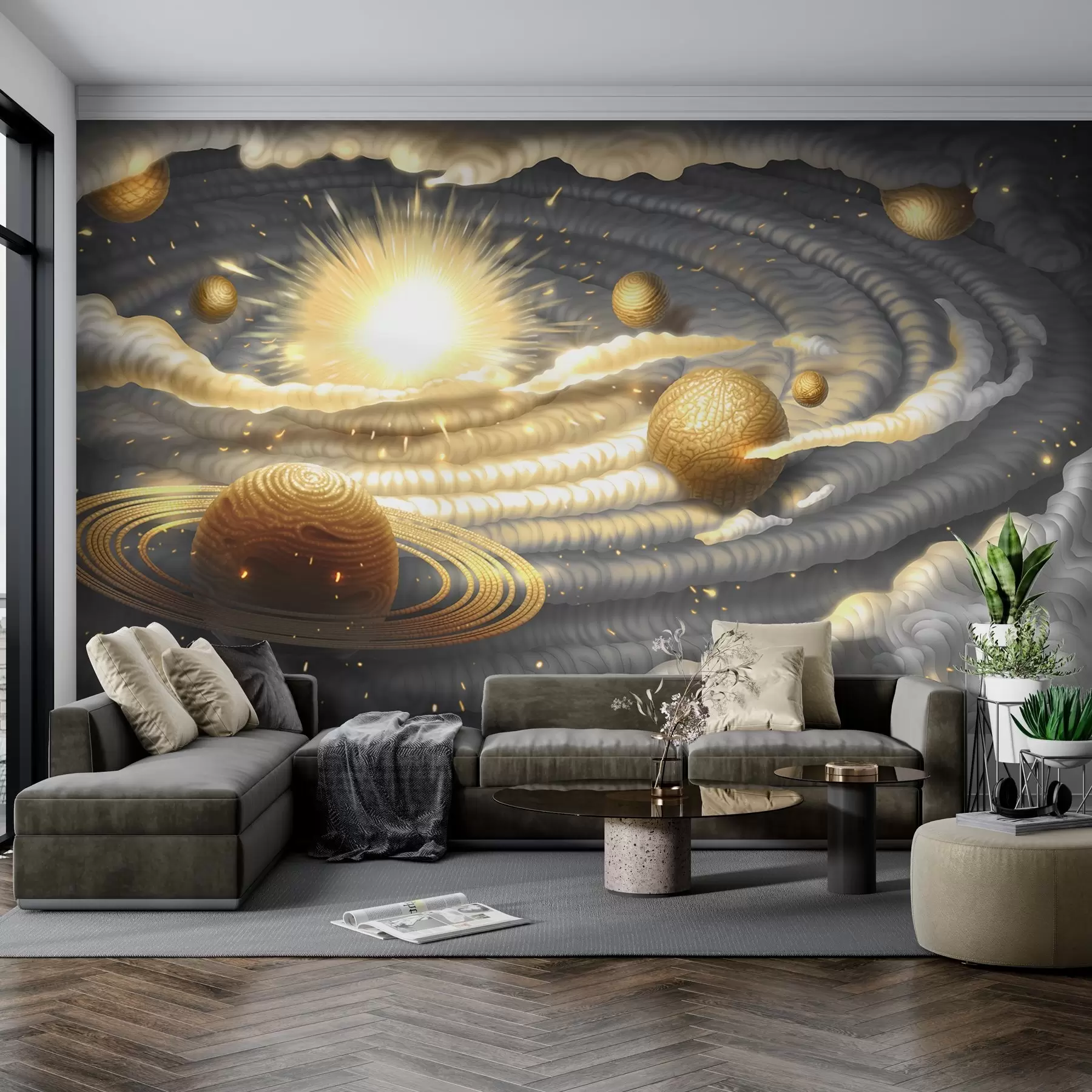 fototapet Dansul cosmic al corpurilor cerești w01967