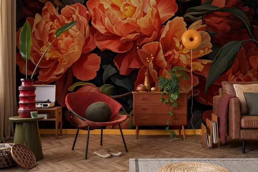 fototapet Seară florală caldă w05044