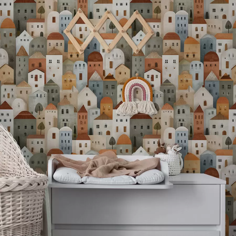 fototapet Case mici în oraș a00970