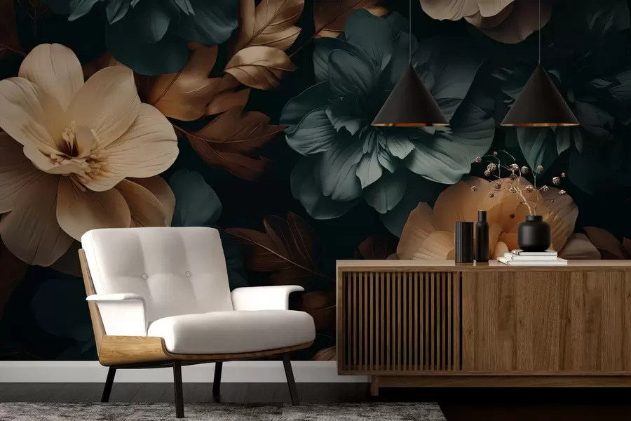 fototapet Grădină înflorită întunecată w05007