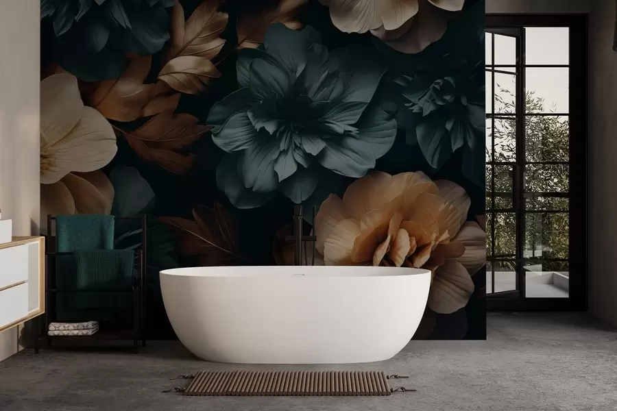 fototapet Grădină înflorită întunecată w05007