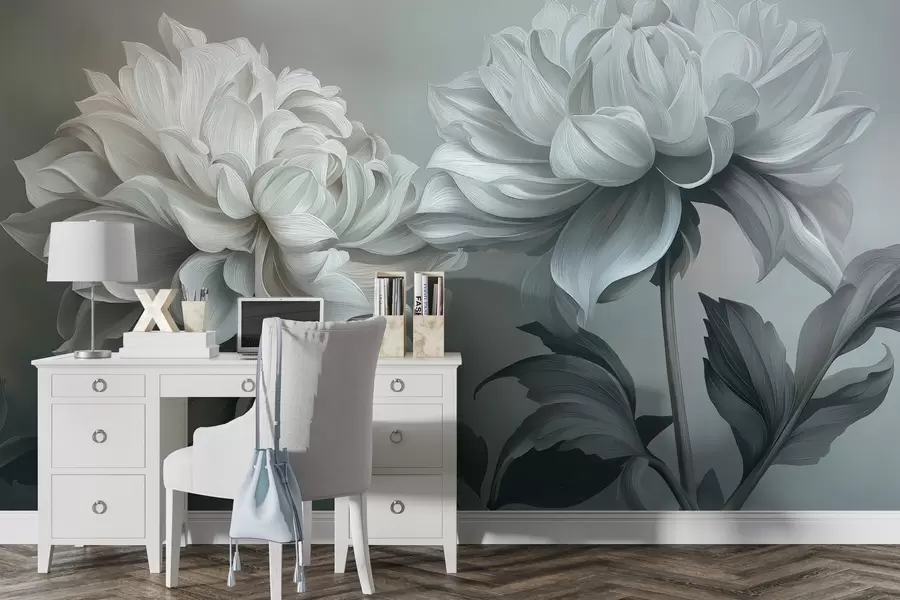 fototapet Ceață dimineața în flori w05053