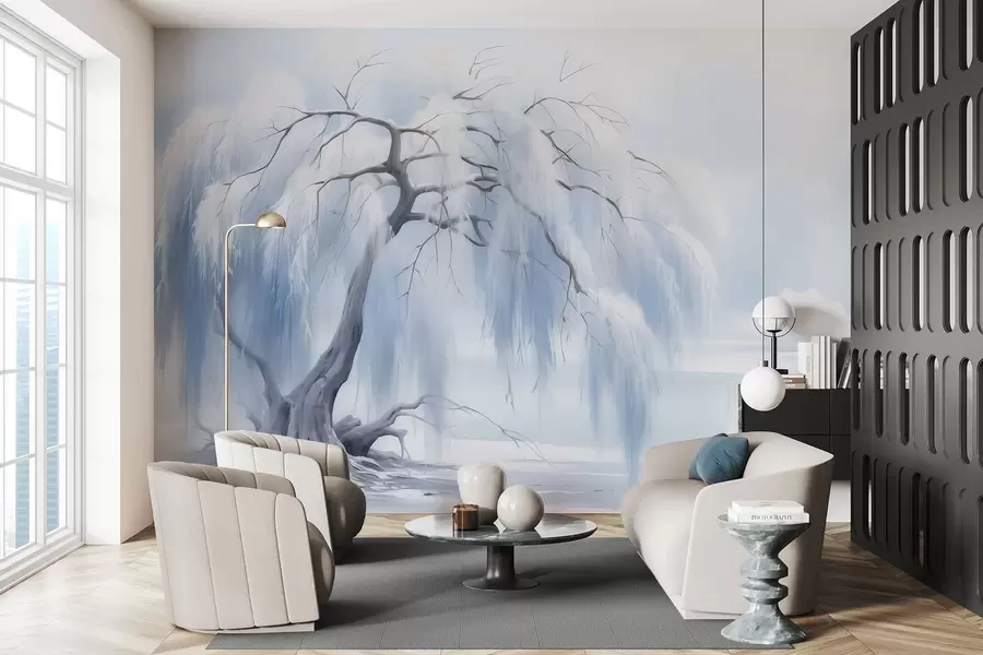 fototapet Copac pictat luxuriant w05179