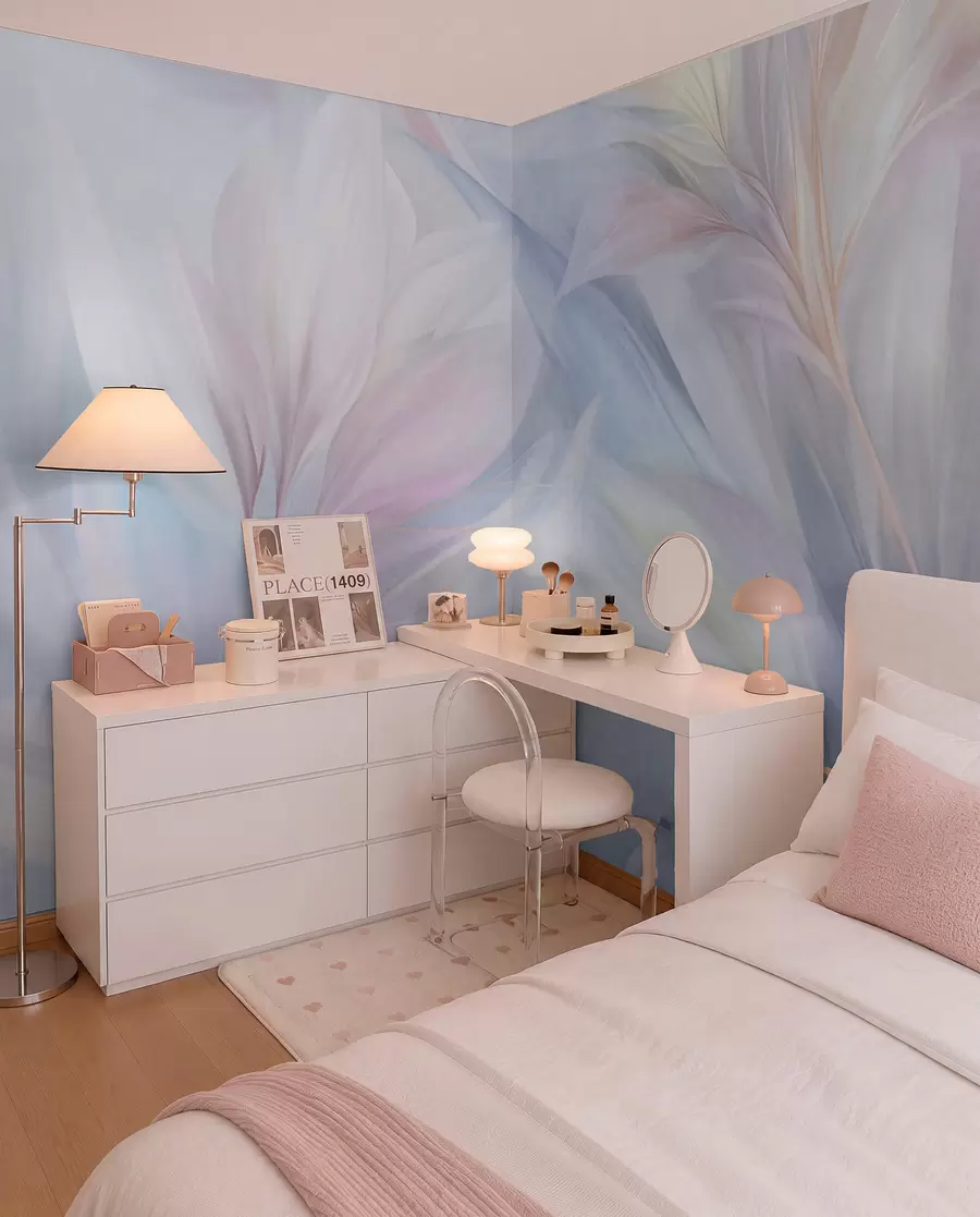 fototapet Pene în pastel w09634